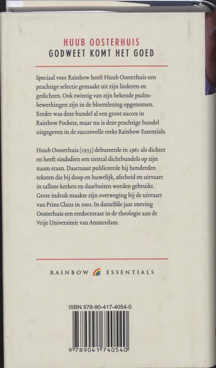 Rainbow essentials 52 - Godweet komt het goed, Huub Oosterhuis |  9789041740540 | Boeken | bol.com