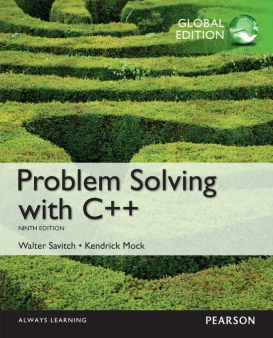 Problem Solving With C++ Global Edition - cover