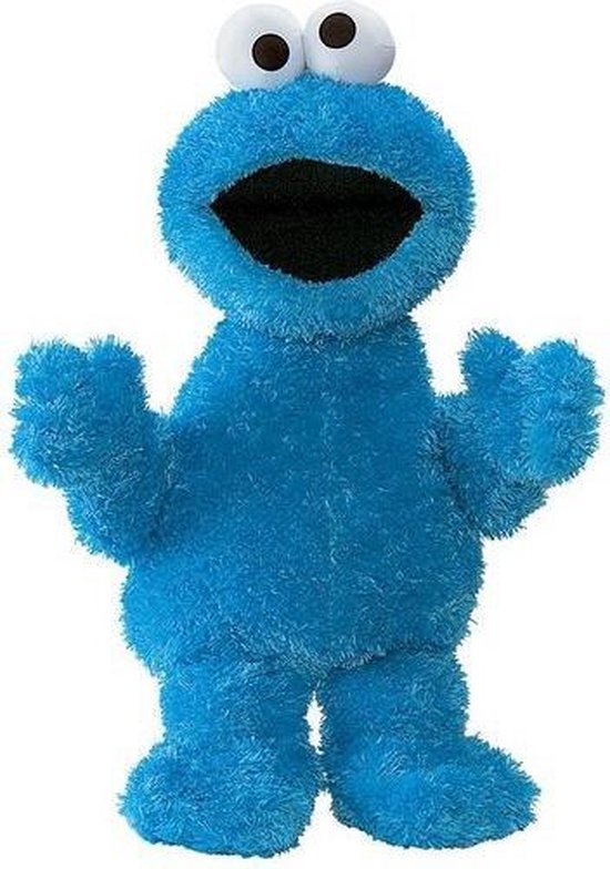 pop Plateau Beperken Grote Sesamstraat Koekiemonster knuffel 54 cm | bol.com