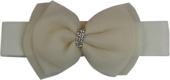 Jessidress Haarband Elegante Hoofdband met haarstrik - Beige