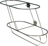 Allpa schuine RVS Fenderhouder stuurboord voor 2 Stootwillen Ø 24 cm