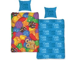 Candy Crush Dekbedovertrek - Eenpersoons - 140x200 cm - Multi
