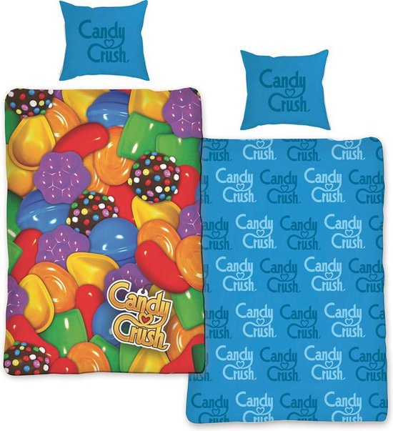 Candy Crush Dekbedovertrek - Eenpersoons - 140x200 cm - Multi