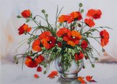 3D Embroidery Living Picture JK-2074 Study of Poppies
