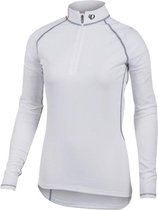 Pearl Izumi Transfer Zip-neck Baselayer - Lange Mouw - Dames Sportshirt - Wit maat M