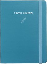 A-Journal My Travel Journal - blauw - elastiek - insteekenvelop