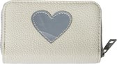 Een mooie trendy portemonnee creme met hart|blingdings