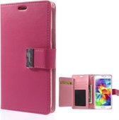 Mercury Rich Dairy wallet case hoesje Samsung Galaxy S5 donker roze