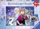 Ravensburger puzzel Disney Frozen: Noorderlichten- 2x24 stukjes - kinderpuzzel