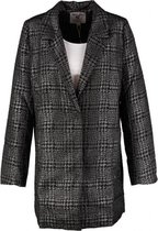 Garcia lange gevoerde blazer jas zwart zilver Maat - L