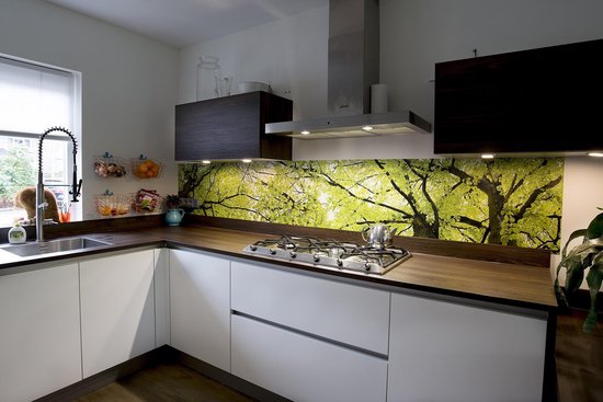 Keuken achterwand: Bladerdak 305 x 50 cm | bol.com