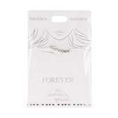Ketting Forever, silver plated