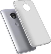 Wit mat transparant siliconen tpu hoesje voor Motorola Moto E4 Plus