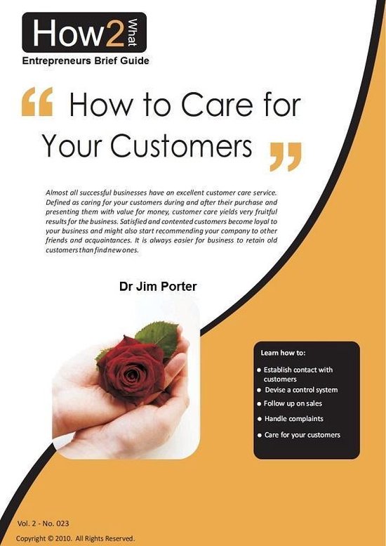 How to Care for Your Customers - cover