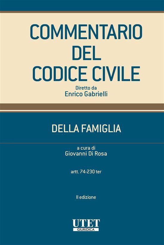 Commentario al Codice Civile - Modulo Famiglia II ed. (vol.  ... - cover