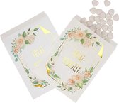 Snoepzakjes Treat Yourself - 25 stuks - Floral | Bruiloft - Communie - Kinderfeestje