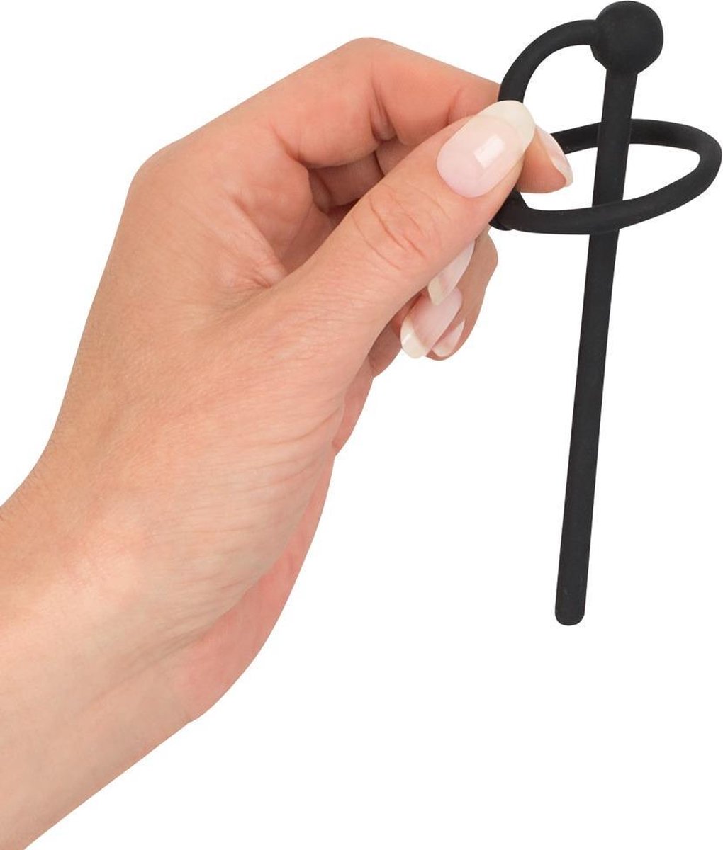 Goedkoopste You2Toys – Siliconen Penis Plug Hol Ontwerp met Glans Ring voor Effectieve Spelletjes – 12 cm – Zwart