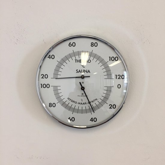 Sauna-Thermo-Hygrometer, Ø 132mm - saramax