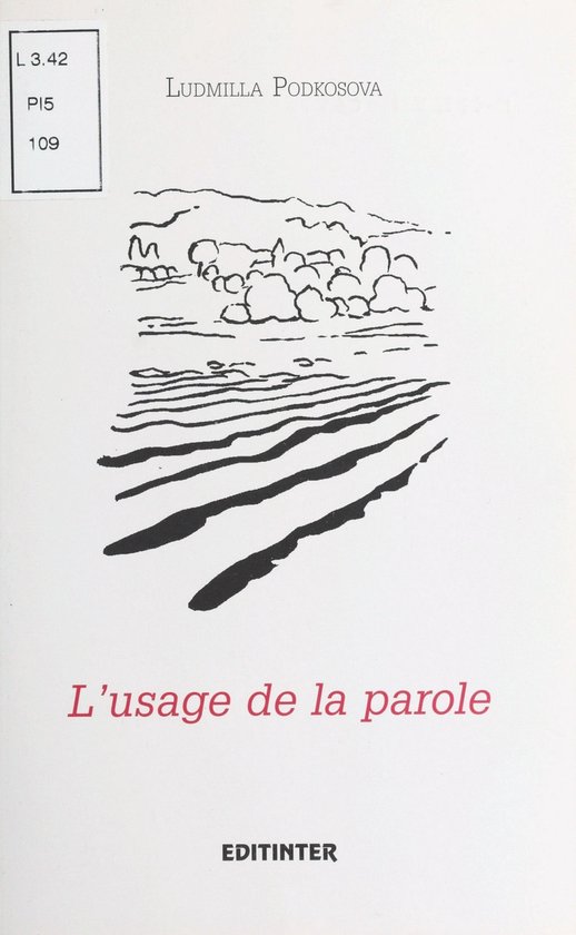 L'Usage de la parole - cover