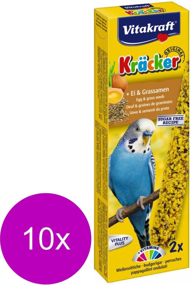 Vitakraft Parkiet Kracker Ei 2 in 1 - 10 stuks