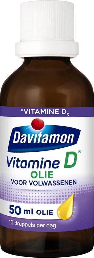 Davitamon Vitamine D olie - Vitamine D3 voor volwassen - 50ml | bol.com