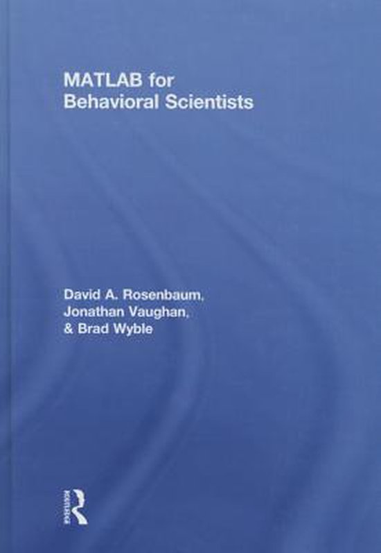 MATLAB for Behavioral Scientists - cover