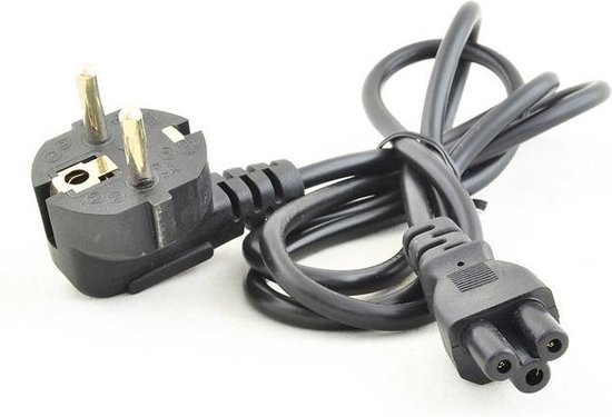 3-Pins Netsnoer Adapter - 3 Polige Schuko Naar Laptop Voeding Adapter Kabel - 3pin... | bol.com