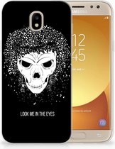 Geschikt voor Samsung Galaxy J5 2017 Uniek TPU Hoesje Skull Hair