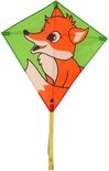 Invento Eenlijnskindervlieger Eddy Fox 68 Cm Groen/oranje