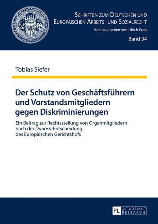 Schriften zum Deutschen und Europaeischen Arbeits- und Sozia ... - cover