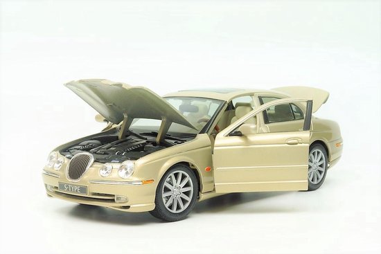 Auto A Ecala 1/18 Jaguar S Type 1999 Maisto Champañe (Reacondicionado