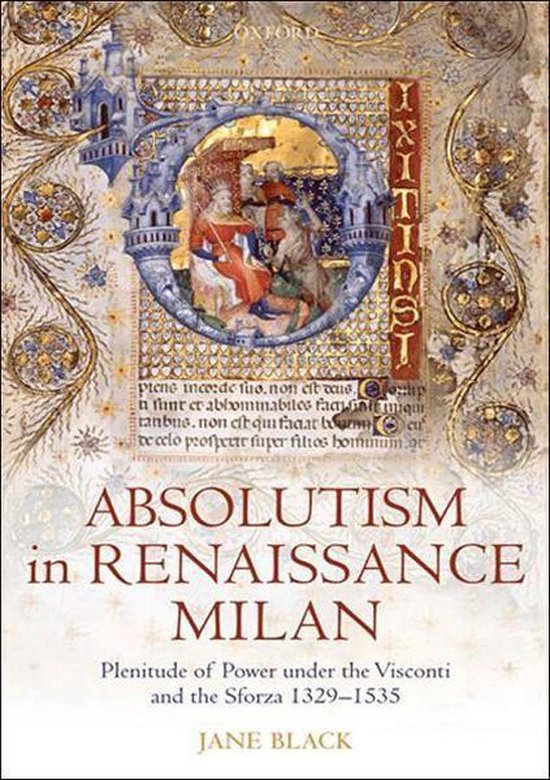 Absolutism in Renaissance Milan - cover