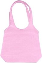 Roze opvouwbare tas met hengsels 43 x 41 cm - Shopper