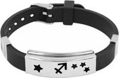 Fako Bijoux® - Armband - RVS Siliconen - Sterrenbeeld - Boogschutter