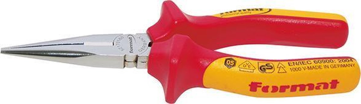 VDE-radiotang rechte bekken, type A Staal DIN 5236 160mm FORMAT