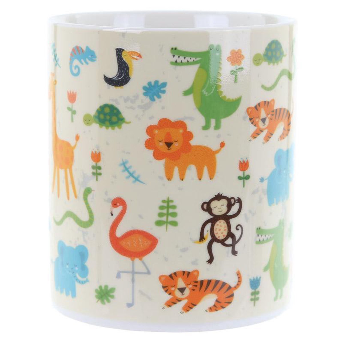 Set van 4 mokken met een motief van verschillende dieren
