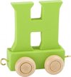 Train de lettres - H - vert