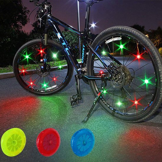 Voorwaarde Fruitig mannetje 6x Spaakverlichting LED - Spaak wiel Led verlichting | Fietswiel Fiets  Licht | Fiets... | bol.com
