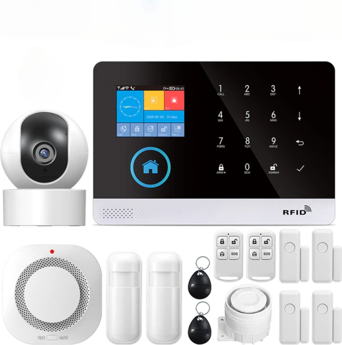 Alarmsysteem | Beveiliging XXL Pakket | Smart Home App + Camera