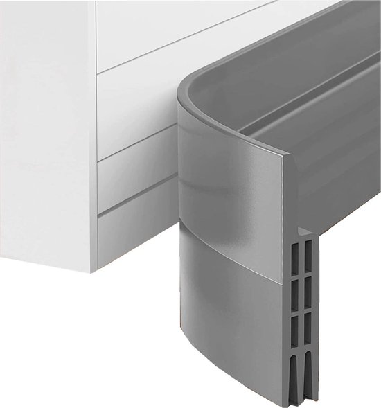 Huntex Zelfklevende Tochtstrip voor Deuren - Grijs - 100 x 5 CM - Tochtstopper - Tochtband - Tochtrol Voor Deuren - Deurborstel - Tochtborstel