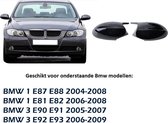 BMW 1 Serie E81 E82 E87 E88 3 Serie E90 E91 E92 E93 Hoogglans Pianolak Zwart Wing spiegel Spiegelkappen