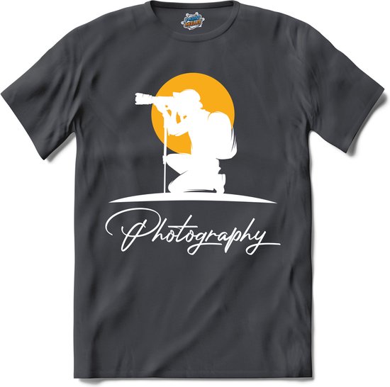 Photography | Fotografie - Camera - Photography - T-Shirt - Unisex - Mouse Grey - Maat S