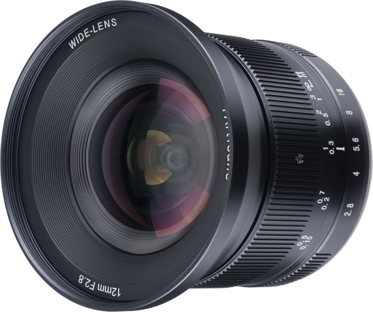 7artisans - Cameralens - 12mm F2.8 MKII voor M43-vatting (Panasonic/Olympus), zwart