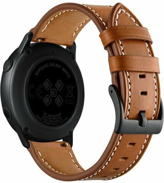 By Qubix Garmin Forerunner 55 - 245 - 645 - bracelet cuir - marron