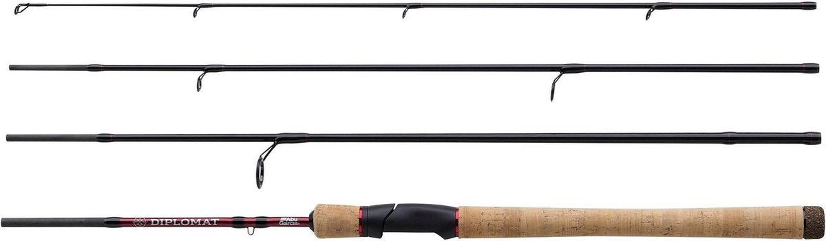 Abu Garcia Diplomat V2 Travel Spinhengel Zwart 2.44 m / 15-55 g