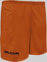 Short Panta Givova One P018, korte broek oranje, maat M, geborduurd logo !