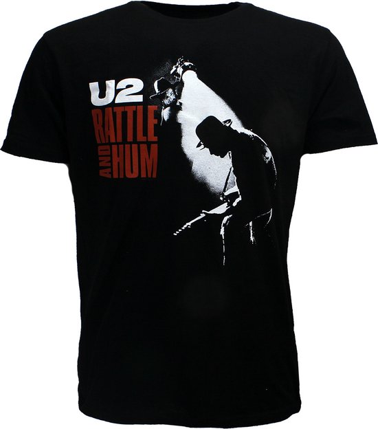 U2 Rattle & Hum Band T-Shirt Zwart - Officiële Merchandise