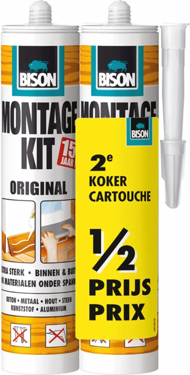 Bison montagekit original 310 ML 2 stuks bol