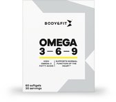 Body & Fit Omega 3 6 9 - Visolie - Sportsupplement met Vitamine E - 60 Softgels