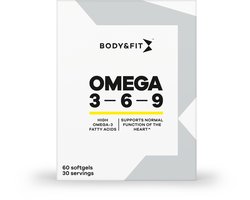 Body & Fit Omega 3 6 9 - Visolie - Sportsupplement met Vitamine E - 60 Softgels